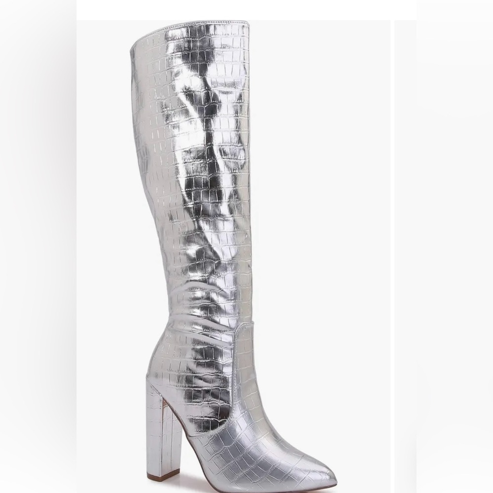BERNESS Aster Croc Embossed Boot